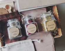 Floral herbal tea jar mindfulness set to calm your mind, body and spirit